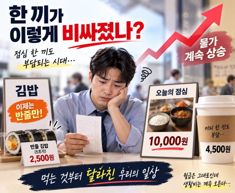 점심 한 끼도 부담스러운 시대 점심 한 끼도 부담스러운 시대